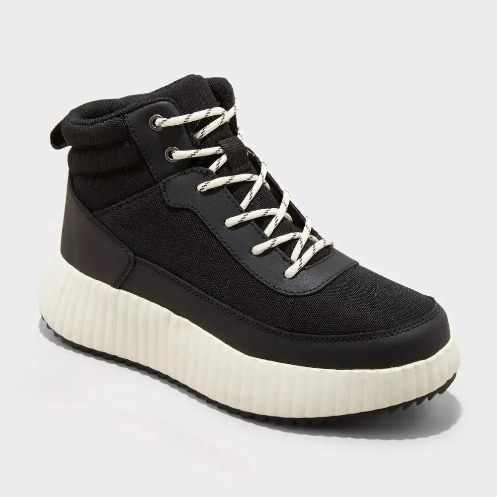 Universal Thread Women's Shyla‎ Platform  Black Hiker Boots